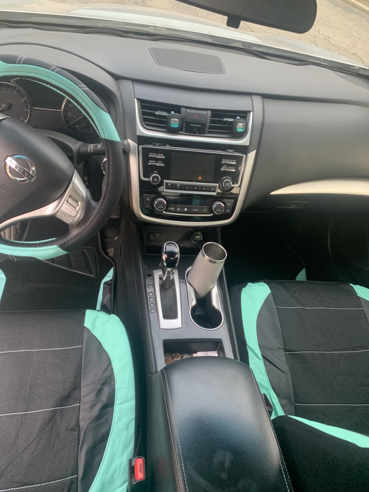 CAR PASS Leather Steering Wheel Cover and Waterproof Car Floor Mats customer photo 2