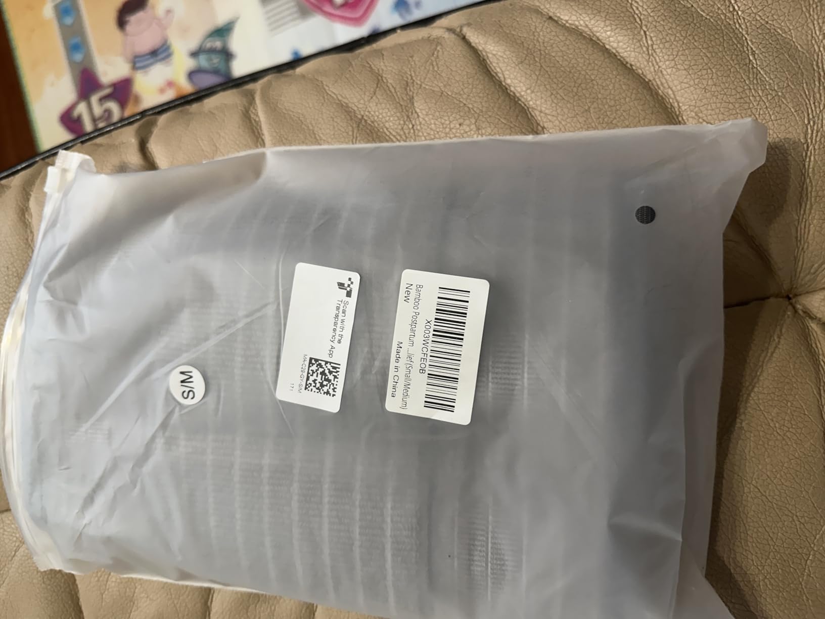 MAMODY Postpartum Belly Wrap, Postpartum Belly Band, Abdominal Binder (Polyester Made with Bamboo Charcoal Fiber), S/M customer photo 1