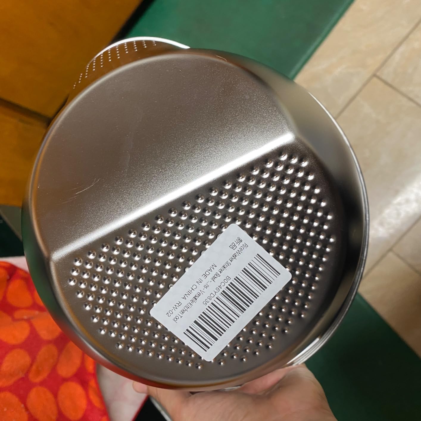 Rice Washing Bowl with Strainer Quinoa Washer Bowl, Stainless Steel Side Drainers Colander for Cleaning Fruits, Vegetables, and Beans - Versatile Kitchen Tool customer photo 2