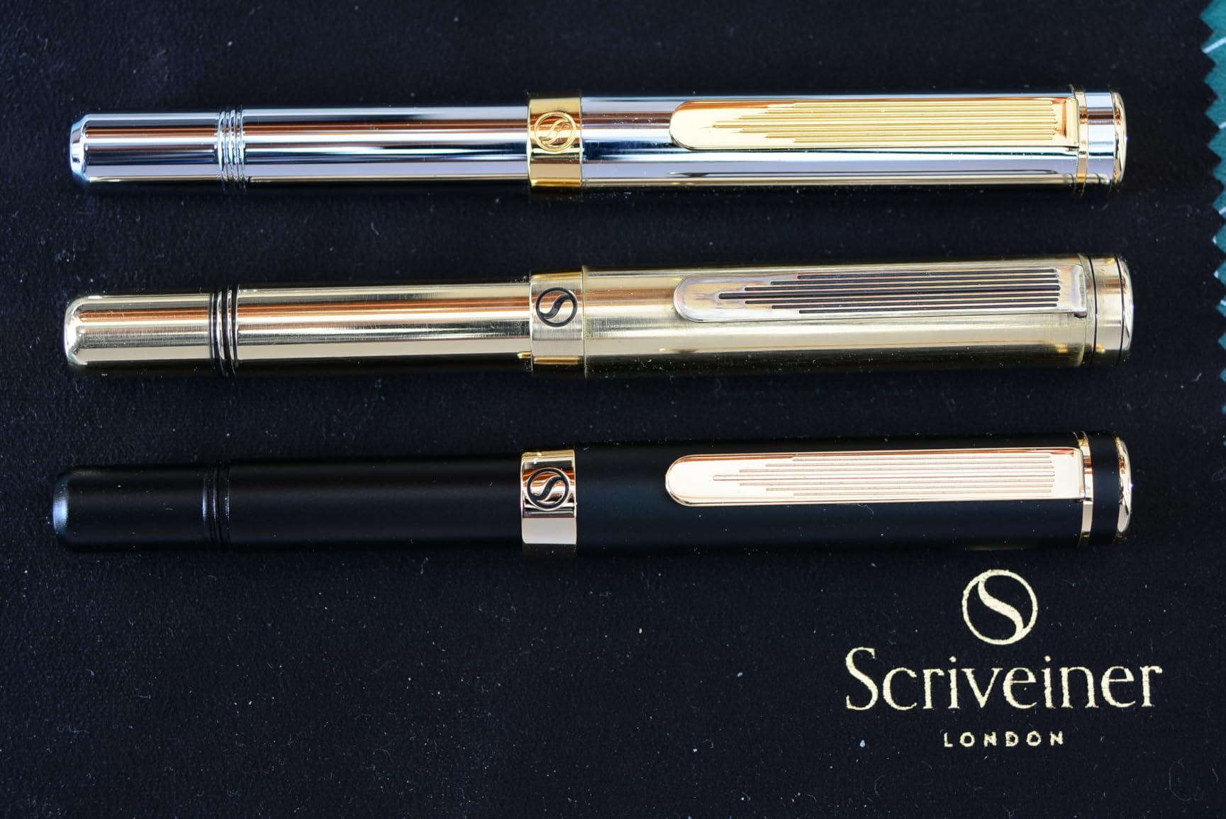 Scriveiner Gold Luxury Fountain Pen (Fine) - Award Winning - Heavy Pocket Stunning Luxury Pen, Real Gold Plating, German Nib & Converter customer photo 2