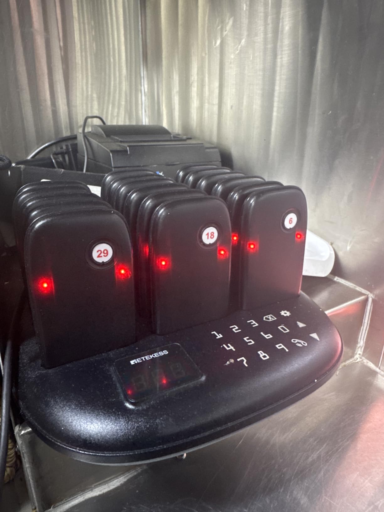 Retekess TD175P Restaurant Pager System Buzzers, Pagers for Restaurants, 500M-800M, Set with Vibration, Flashing and Buzzer, 30 Order Buzzers for Restaurant, Food Court, Firms customer photo 2