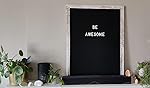 Large Black Felt Letter Board, 24 x 30 inches Changeable Letter Board with Letters, Numbers & Symbols, Wood Frame Black Felt Menu Board for Restaurant(ZMB-6080-1P) customer photo 2