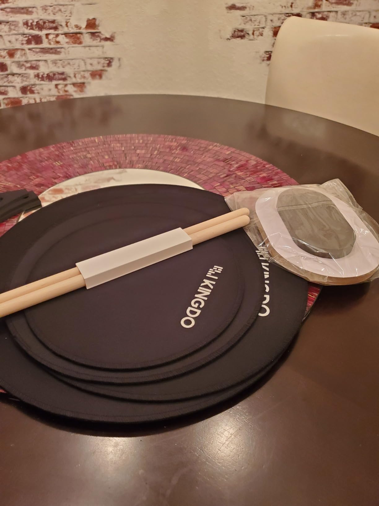 11 Pieces Cymbals Mute Pads Set with Snare Drum Pad, and Hi Hats Set Pad, Foam Drum Silencer Pads customer photo 2