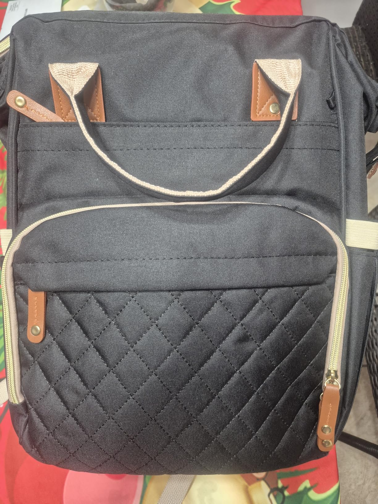 SHITIESHOU Diaper Bag Backpack Baby Bag, Baby Girl Boy Diaper Bag for Dad Mom with Pad, 16 Pockets, Pacifier Case, Large Diaper Bags Unisex for Travel (Colorful) customer photo 2