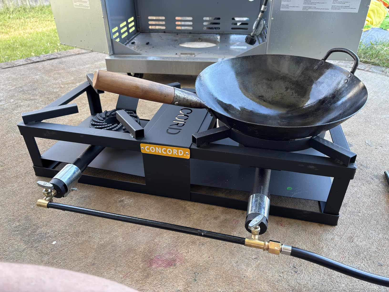 CONCORD THE BLOCK BURNER MAX Double Propane Outdoor Burner. 200,000 Total BTU. Wok Burner. customer photo 1