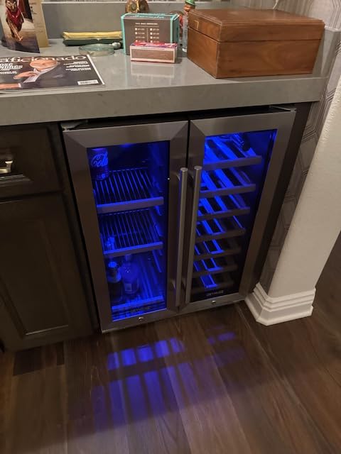ORYMUSE Large 200 Bottle Wine Fridge - 24 Inch Wine Cooler Refrigerator, Freestanding and Built-in Design, Upgraded Compressor Cooling, Intelligent Temperature Memory customer photo 2