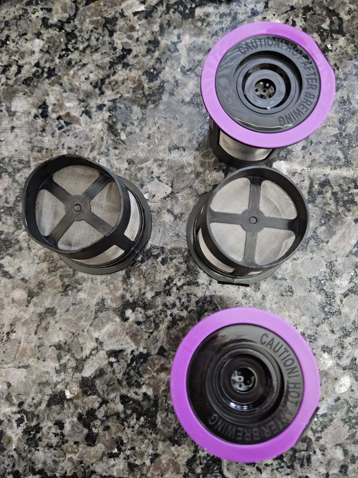 4 Black Reusable K Cups for Keurig Coffee Makers - Compatible with Keurig K-Classic, K-Select, K-Duo, K-Elite, K-Latte and K-Café customer photo 1