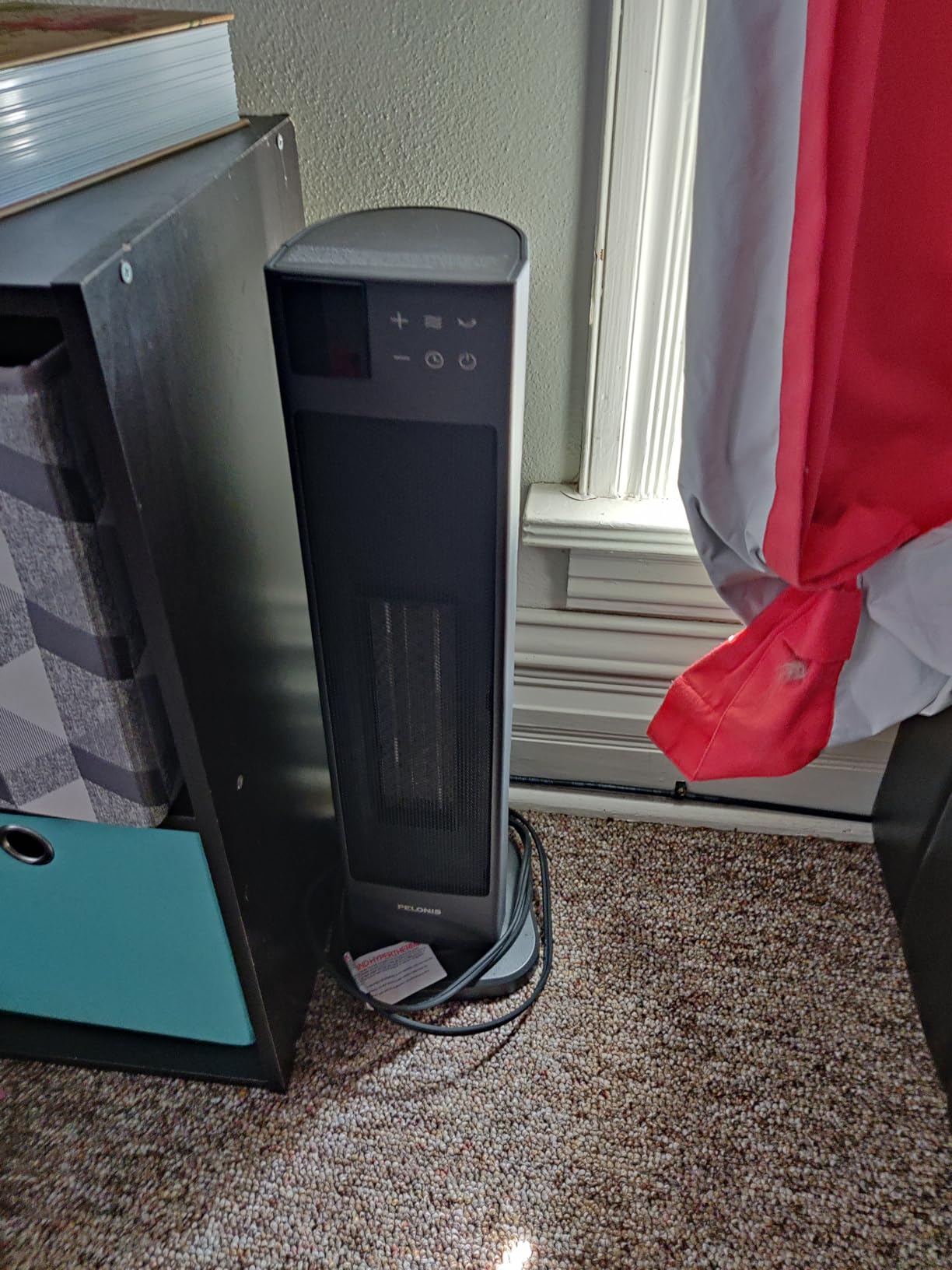 PELONIS Oscillating Ceramic Tower Indoor Space Heater with Programmable Thermostat & ECO Mode, 12H Timer & Remote Control, Safety Protection, 23 Inches, 1500W, PHF15RSAPH23 customer photo 2