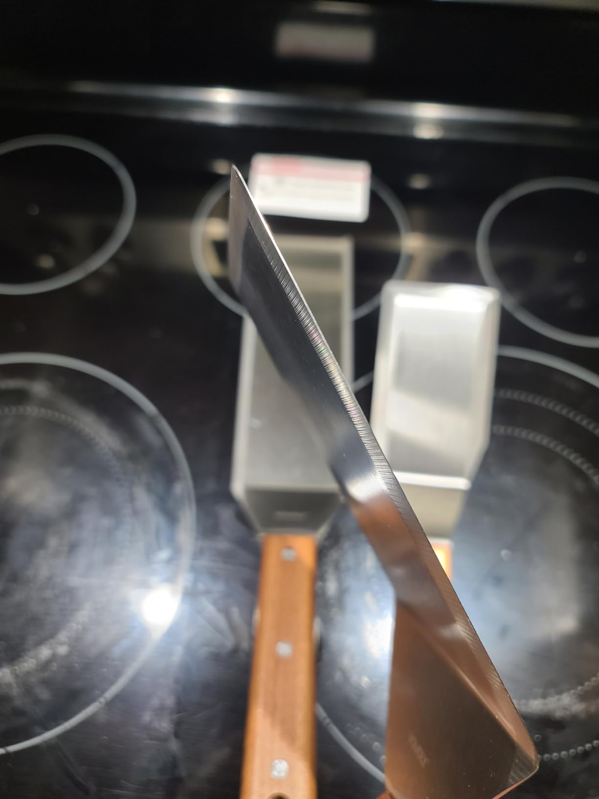 Stainless Steel Spatula Set, Grill Spatula Set with Full Tang Handle & Beveled Edges, Long Wide Spatula for Cast Iron Griddle BBQ Flat Top Grill customer photo 2