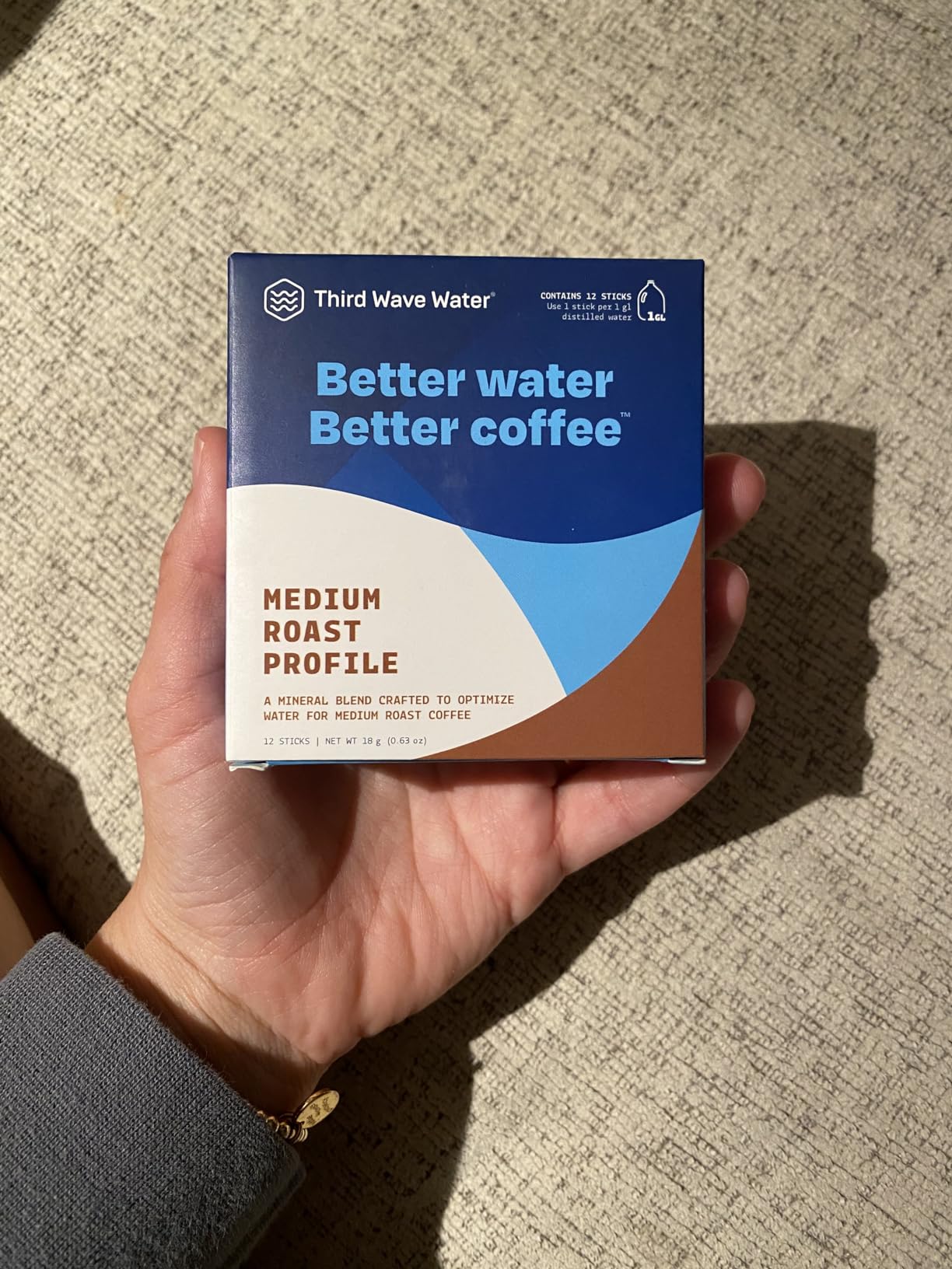 Third Wave Water Medium Roast For Brewing The Best Coffee 12 Single Gallon Sticks, As Seen On Shark Tank customer photo 3
