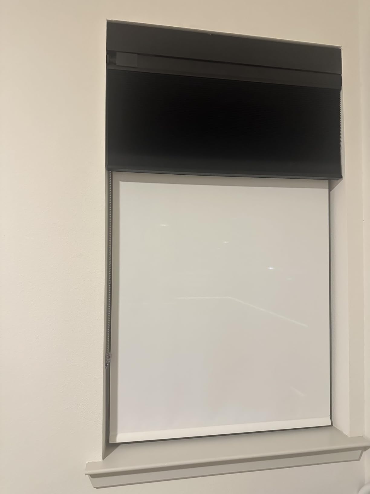 Boolegon No Drill No Tools Cellular Shades Top Down Bottom Up Honeycomb Blinds Blackout Cordless Window Blinds Easy to Install Cellular Shade for Windows,Blackout-White,Custom Size customer photo 2