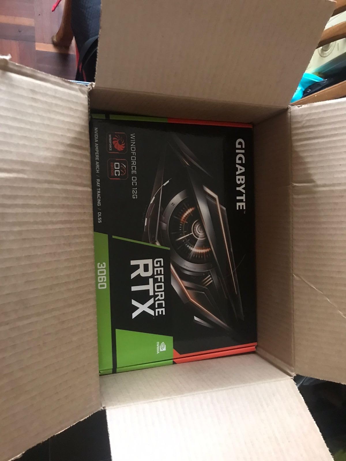 GeForce RTX 3060 WINDFORCE OC 12G (rev. 2.0) Graphics Card, 2X WINDFORCE Fans, 12GB 192-bit GDDR6, GV-N3060WF2OC-12GD Rev2.0 Video Card customer photo 2