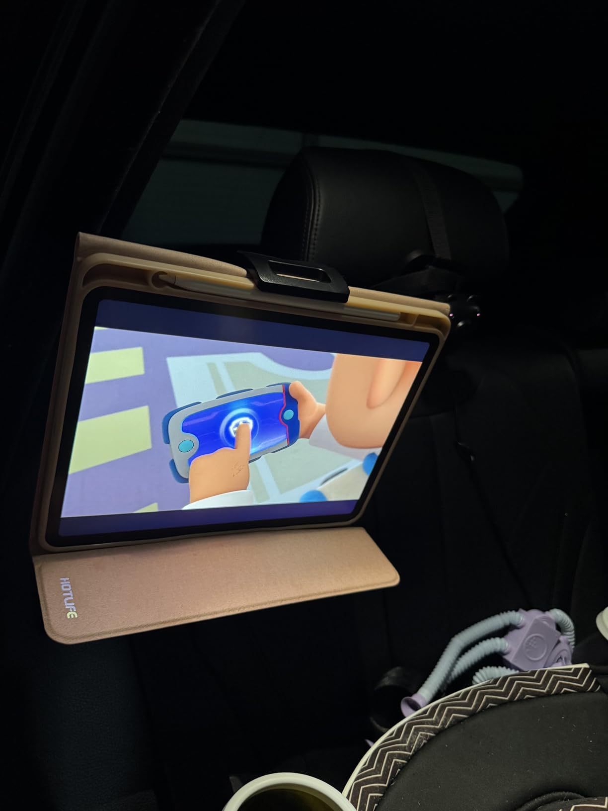 LISEN for iPad Holder Car Road Trip Travel Essentials Activities for Toddler Kids Gifts, Car Accessories for Women Interior Men Truck 3in1 Tablet Holder Back Seat Car Camping Headrest Organizer customer photo 1