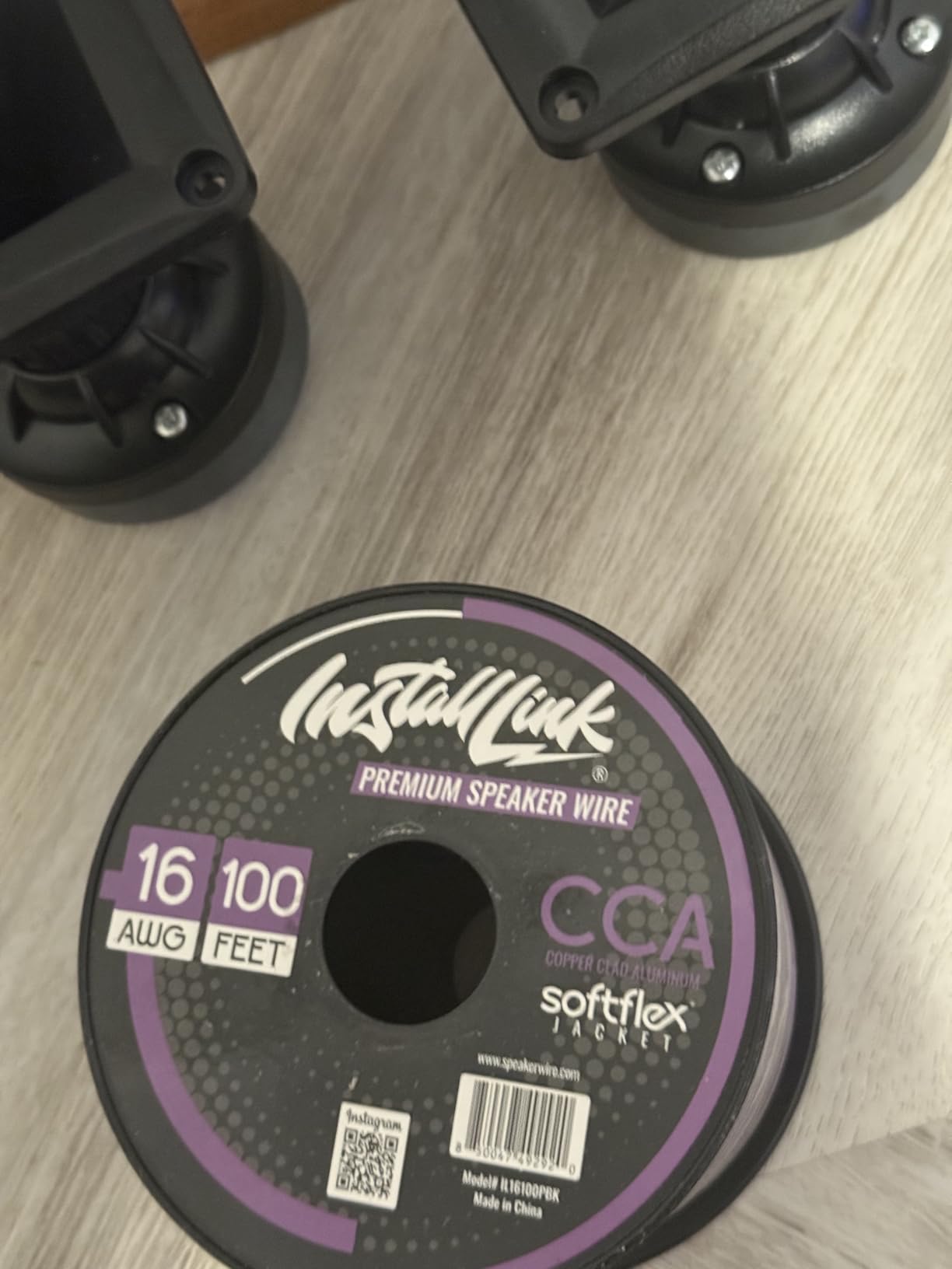16 AWG Gauge Speaker Wire Cable Stereo, Car or Home Theater, CCA (100 Feet) by Install Link customer photo 2