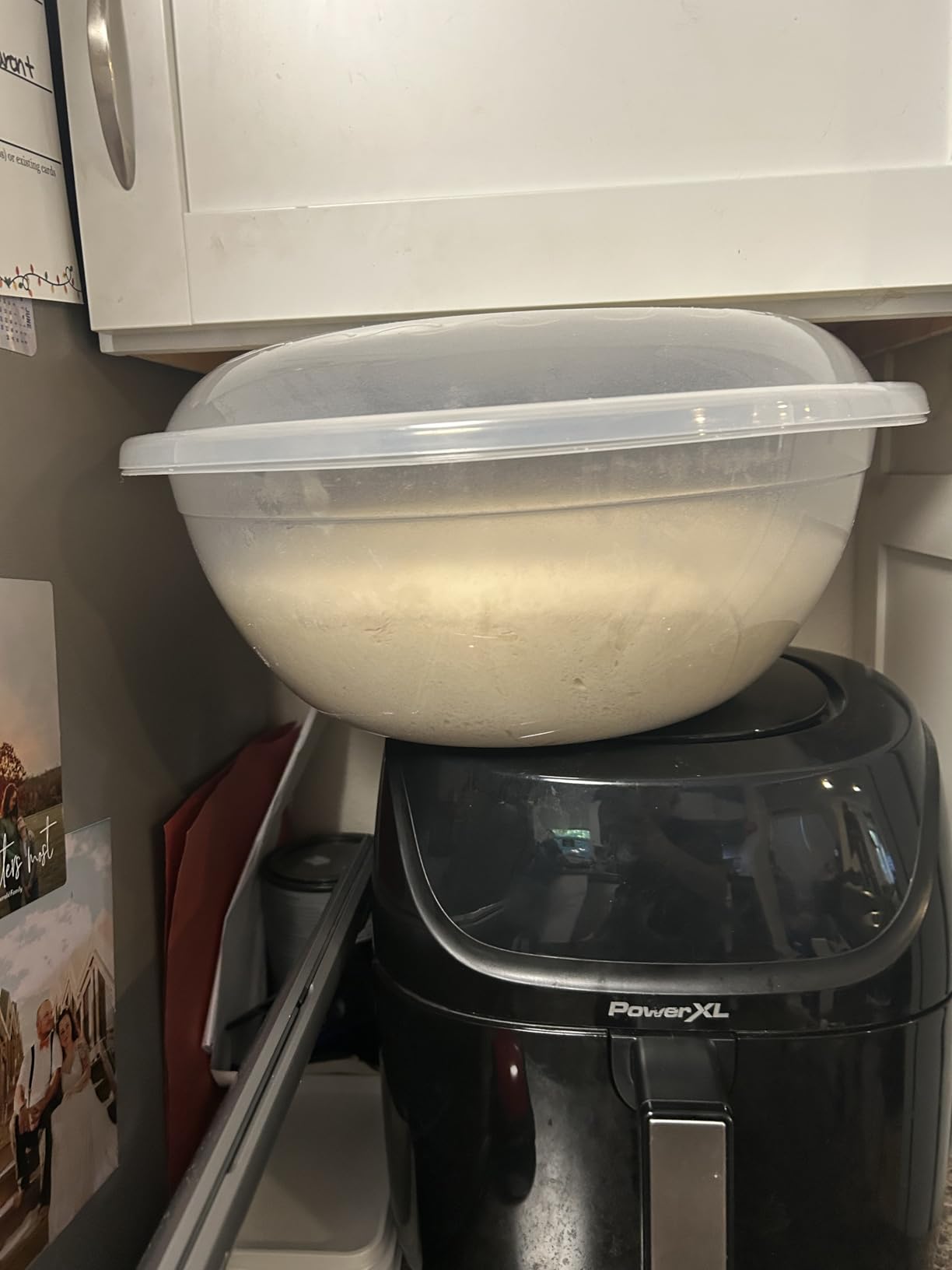 The Challah Bowl with Lid - Dough Riser - Proofer - Plastic Bowl with Cover/Lid - Extra Large 10 Liters - can fit 5Lbs of flour - Non Stick - Perfect Rise Every Time - Great Challah Bakes, Gift Idea customer photo 2