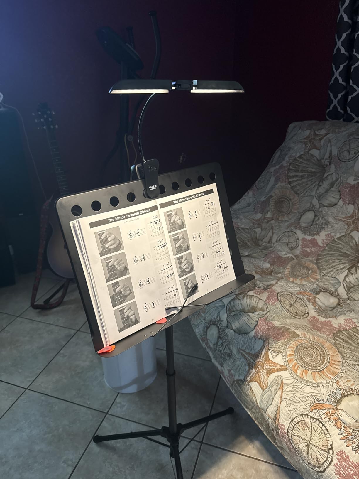 Vekkia 64 Led Rechargeable Music Stand Light - Folding Clip On Piano Lamp, Portable Professional with 5 Brightness×3 Color Temperature for Grand Piano and Book Reading customer photo 2