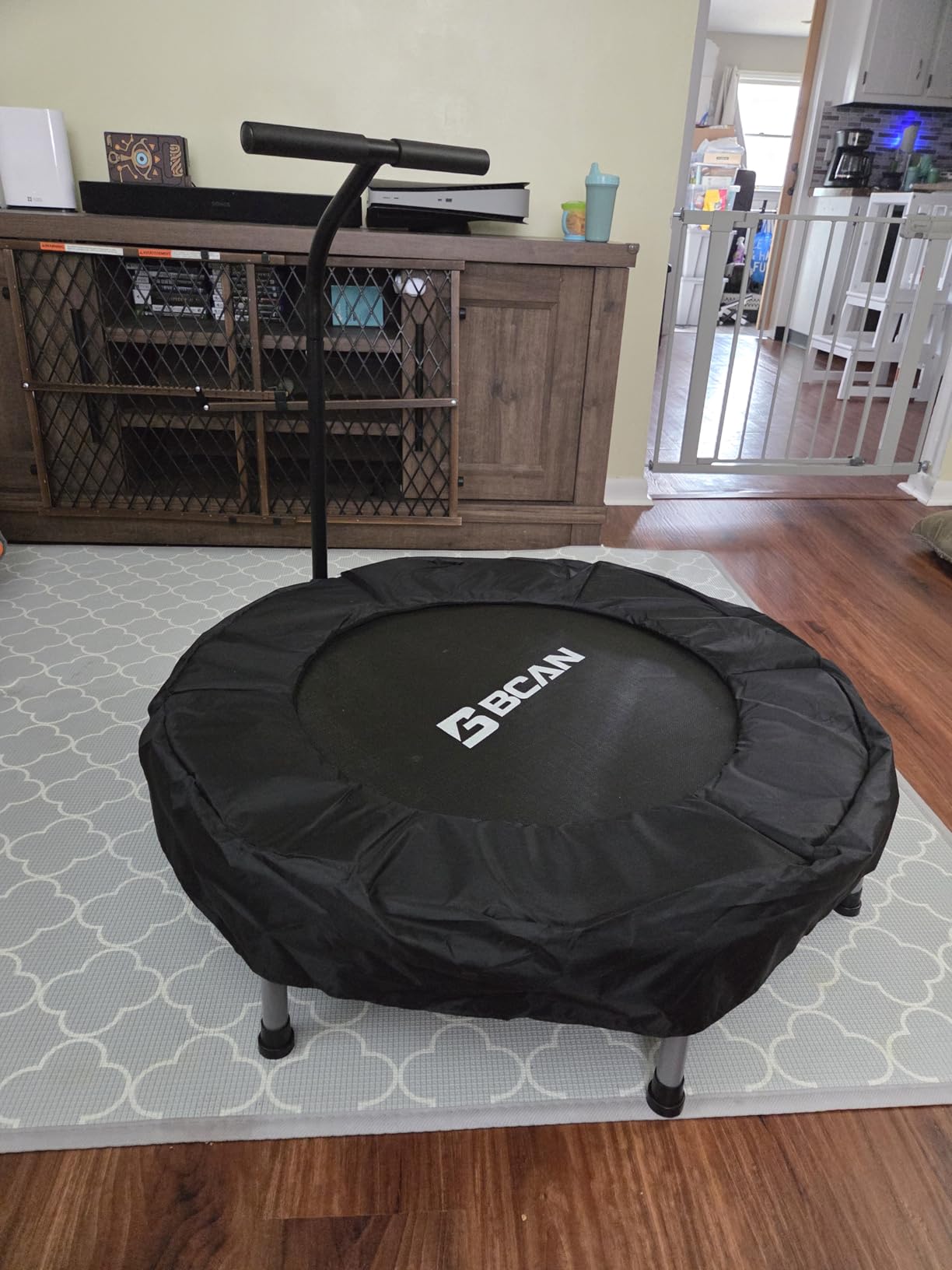 BCAN SP1 36'' Toddler Trampoline, ASTM Certified - Kids Trampoline for Ages 1-6, Foam Handle & Safe Thickened Cover, Mini Trampolines for Kids Indoor, Easy to Assemble customer photo 1