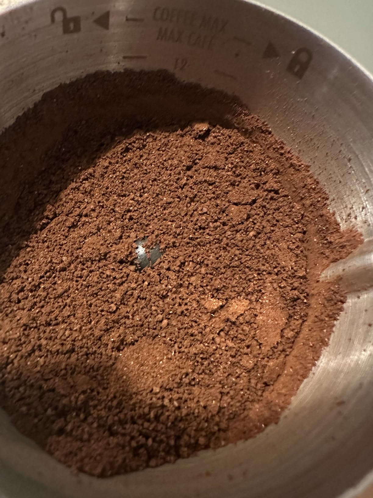 Hamilton Beach Custom Grind Electric Coffee Grinder for 4-14 Cups, One-Press Hand-Free Operation with Auto Shutoff, Removable Grinding Bowl For Easy Pour and Clean, Stainless Steel (80406) customer photo 2