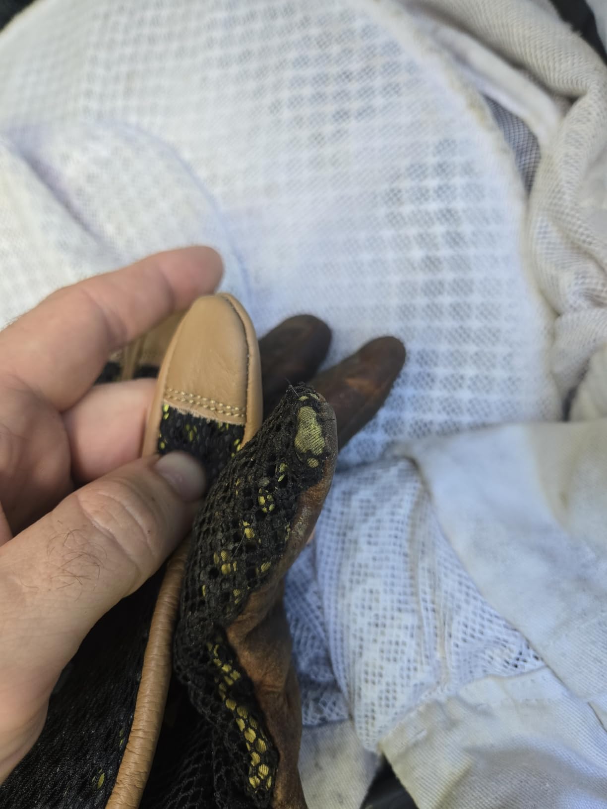 Heavy Duty Beekeeping Gloves, Extended Cuff, 5mm Cowhide with Patented Ventilation Beekeeping Supplies customer photo 1