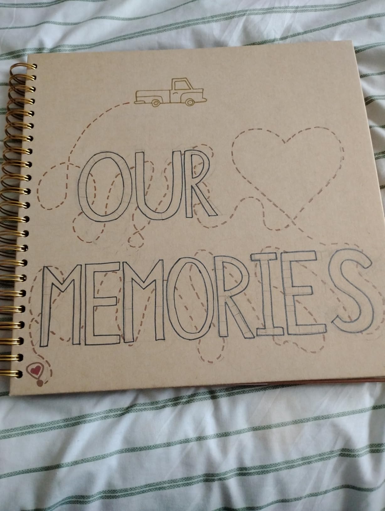 potricher 8 x 8 Inch DIY Scrapbook Album 40 Pages Hardcover Kraft Paper Scrap Book Photo Albums Memory Book customer photo 2