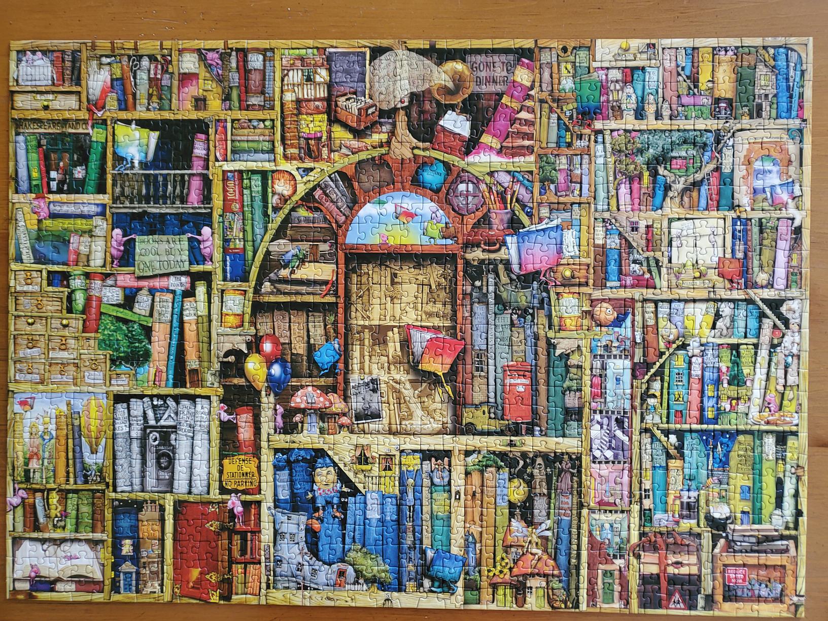 Ravensburger The Bizarre Bookshop 2 1000 Piece Jigsaw Puzzle for Adults - Handcrafted Tooling, Made in Germany, Every Piece Fits Together Perfectly customer photo 1