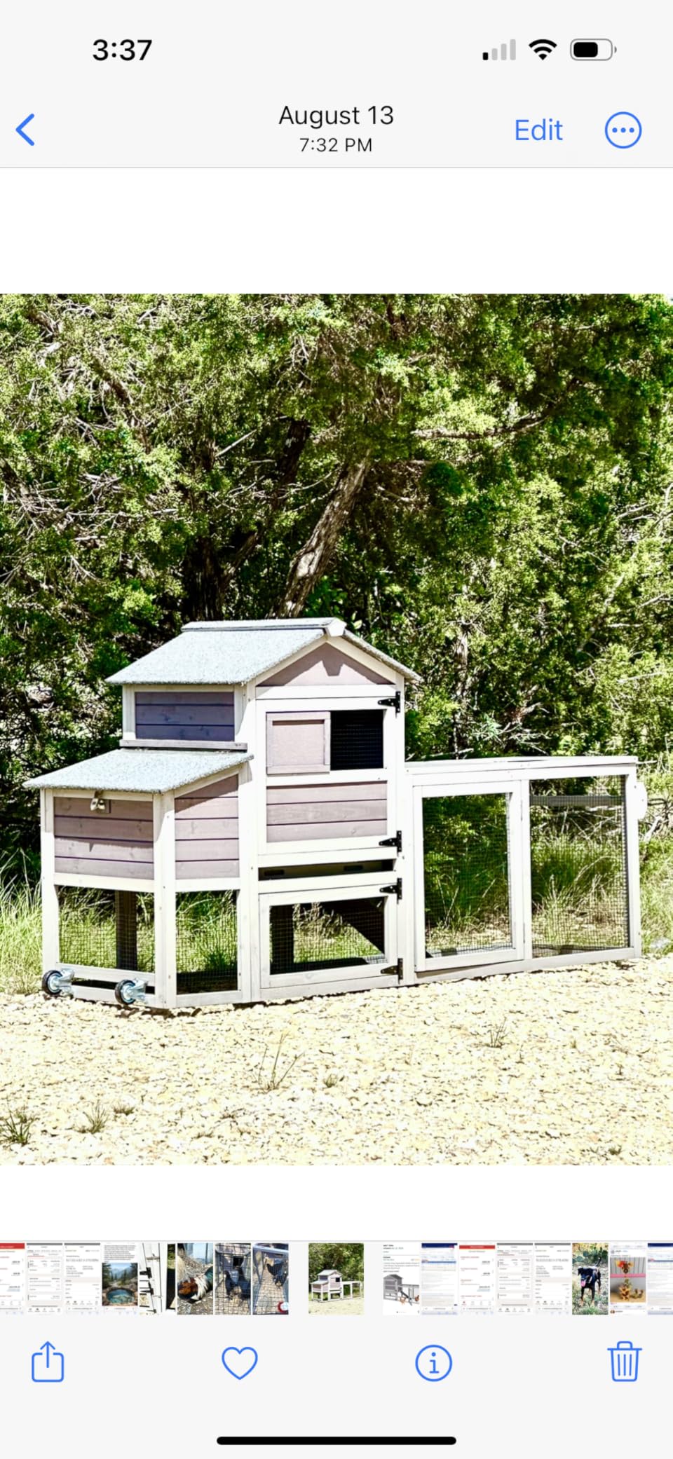 Aivituvin Chicken Coop Expandable Mobile Chicken House with Wheels, Nesting Box, Leakproof Pull-on Tray customer photo 1