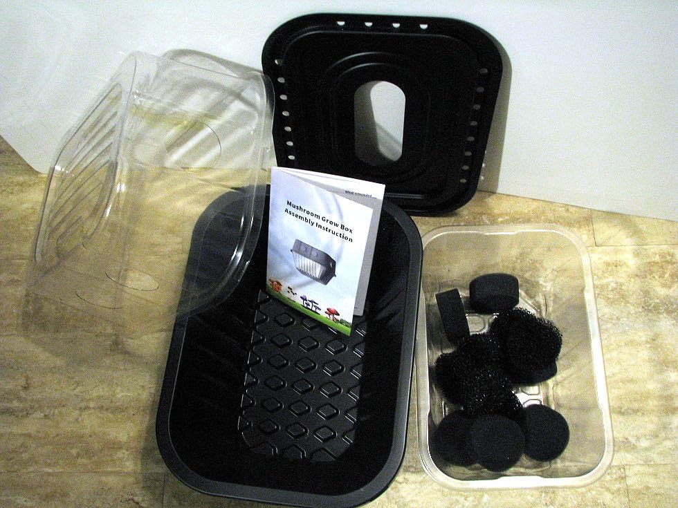 YANWEN Mushroom Growing Kit, Monotub Stackable Grow Box, Fruiting Chamber with FAE Filters customer photo 1