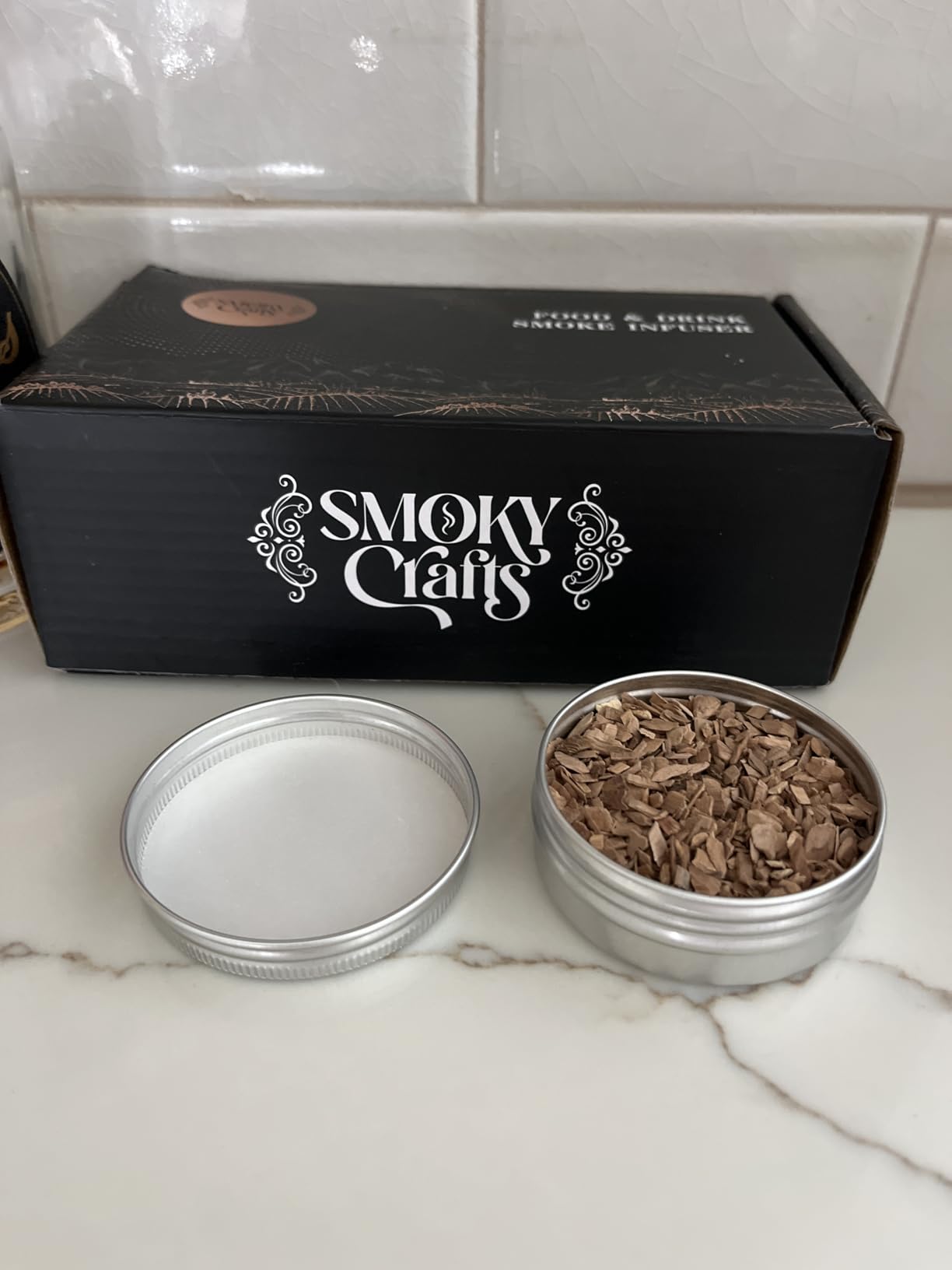 5 x 2oz Wood Chips for Cocktail Smoker (Set of 5: Cherry, Hickory, Apple, Mesquite, Walnut) - 5 Flavors of Smoking Gun Wood Chips - Whiskey Gifts for Men customer photo 1