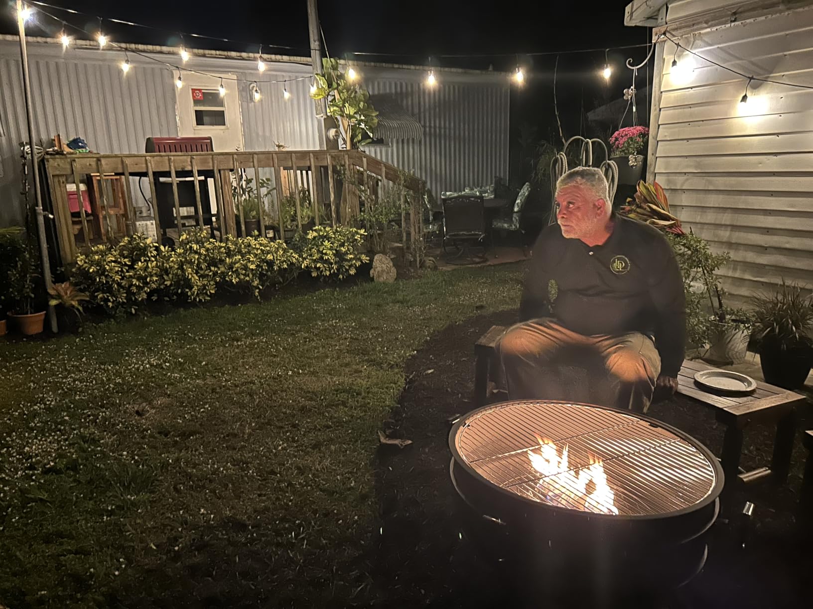 36 Inch Fire Pit with Grill & Lid, Fireplace & Round Table & BBQ 3 in 1 Fire Pit, Heavy Duty Wood Burning Fire Pits for Outside with Fire Poker, Waterproof Cover & Log Grate customer photo 1