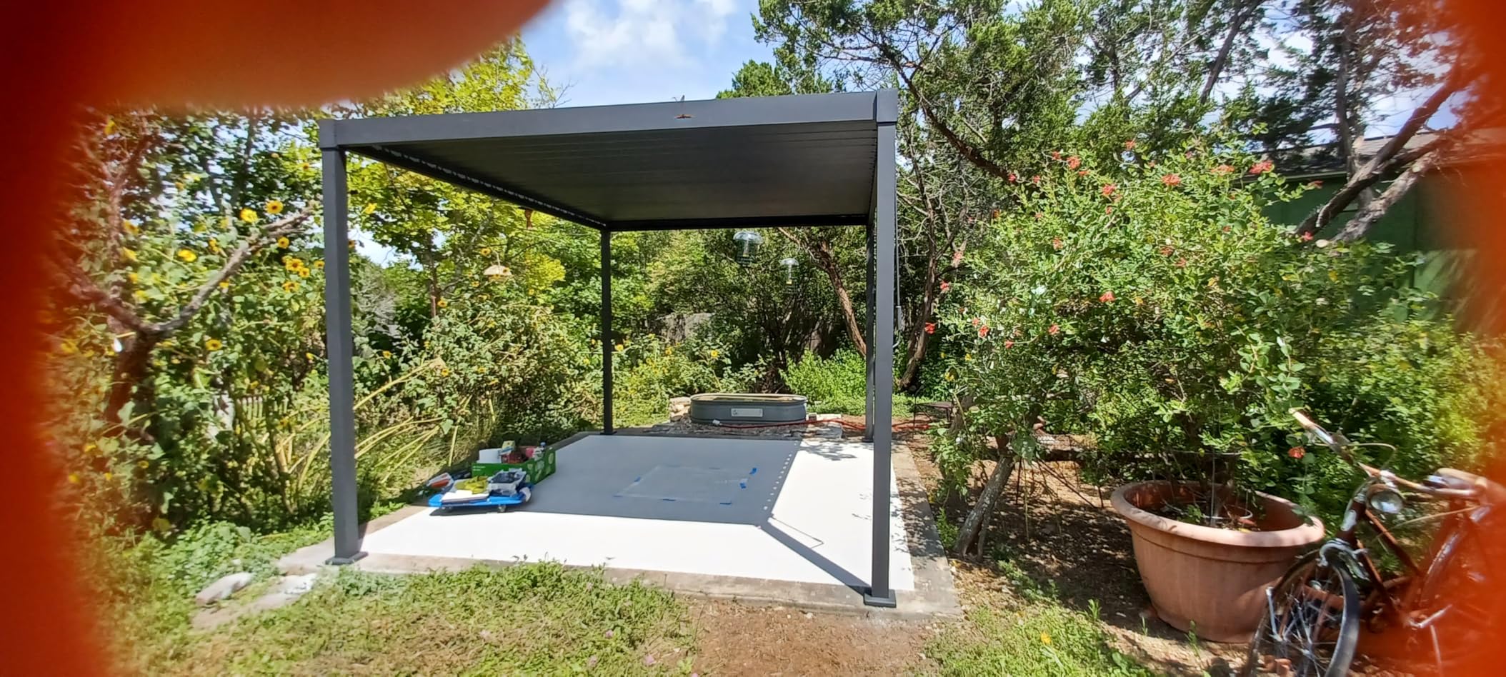 MIRADOR 80S Louvered Pergola 10' x 10', Modern Style with Adjustable Louvers for Outdoor Roof, Garden, Easy Assembly, Durable, Charcoal customer photo 2