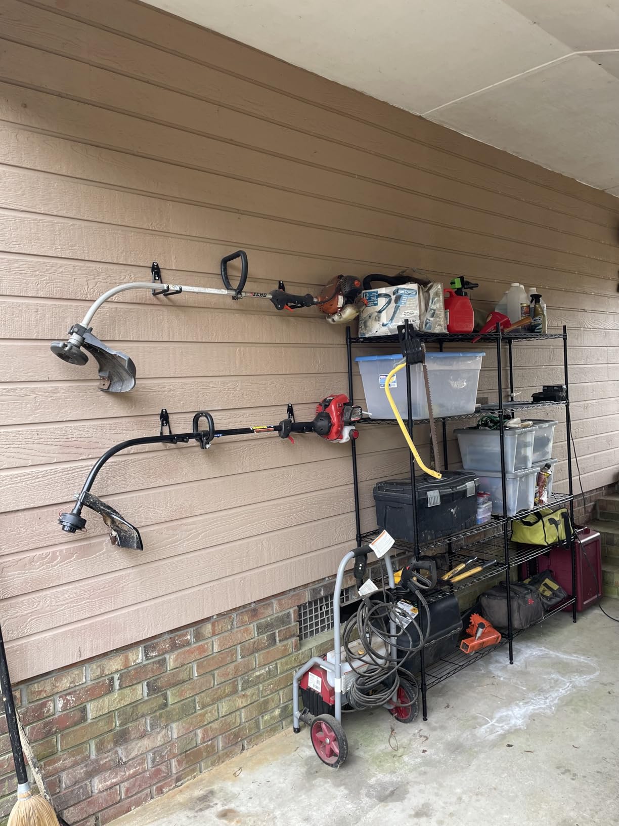 5 Tier Metal Shelving Unit Storage Shelves Load 1500LBS, Adjustable Wire Shelving for Commercial Garage, 61.7