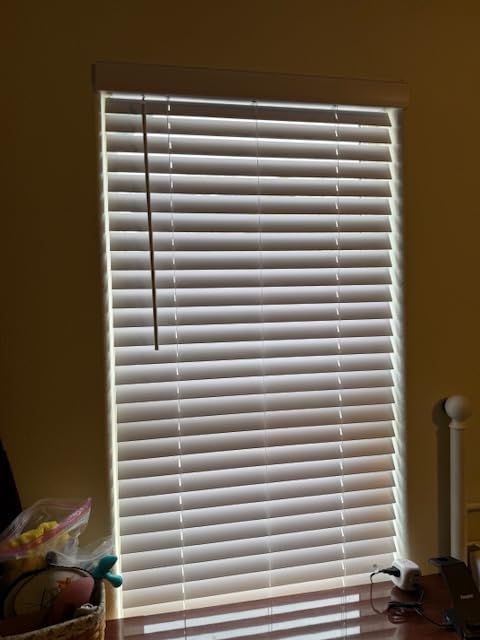 Calyx INTERIORS Faux Wood Blinds with Classic Valance, Cordless, 2
