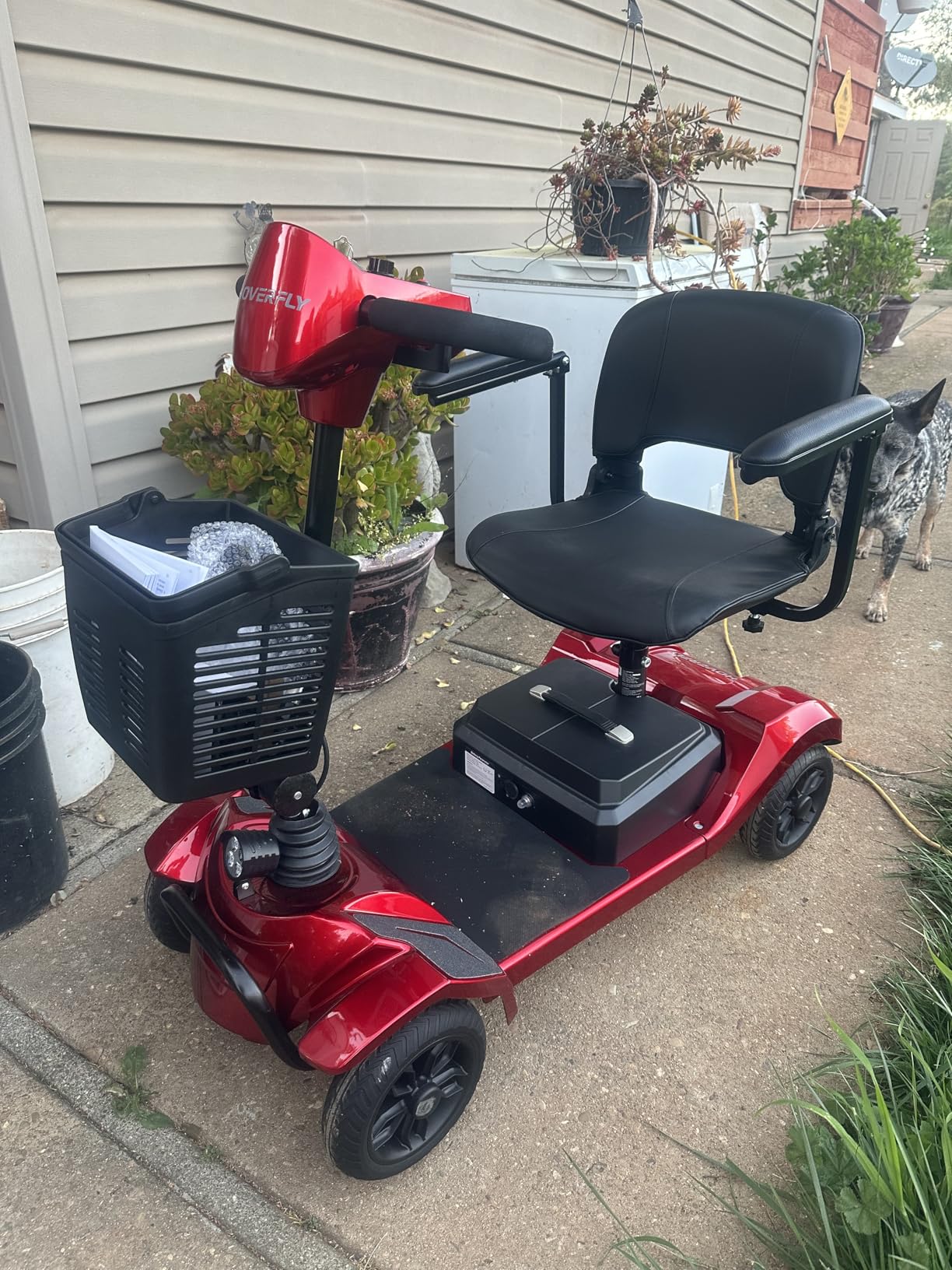 Hoverfly T4 Mobility Scooter for Seniors, Max 12.4-Mile Range & 3.7 mph, 3-Position Seat & Anti-slip Rear Wheel, Removed Battery&Quick Fold Design, Solid 9