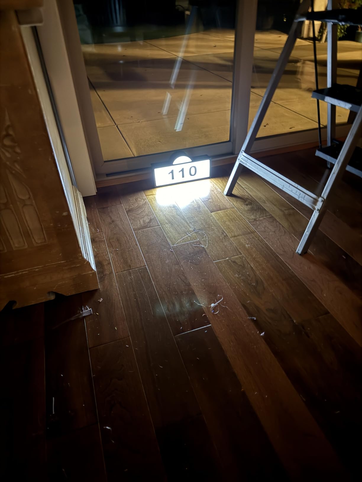 Solar House Numbers for Outside, 45 LED Lighted Address Sign for House Yard, 39inch Tall In Ground & Wall Mount, IP65 Waterproof Solar Powered Address Sign with Cool White or Warm White(Black) customer photo 2