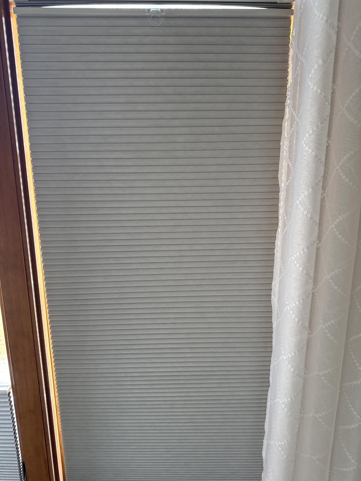LazBlinds No Tools No Drill Cordless Cellular Shades, Top Down Bottom Up (TDBU) Honeycomb Shades for Home, Blackout Light Blocking Thermal Insulation Blinds for Windows, 35