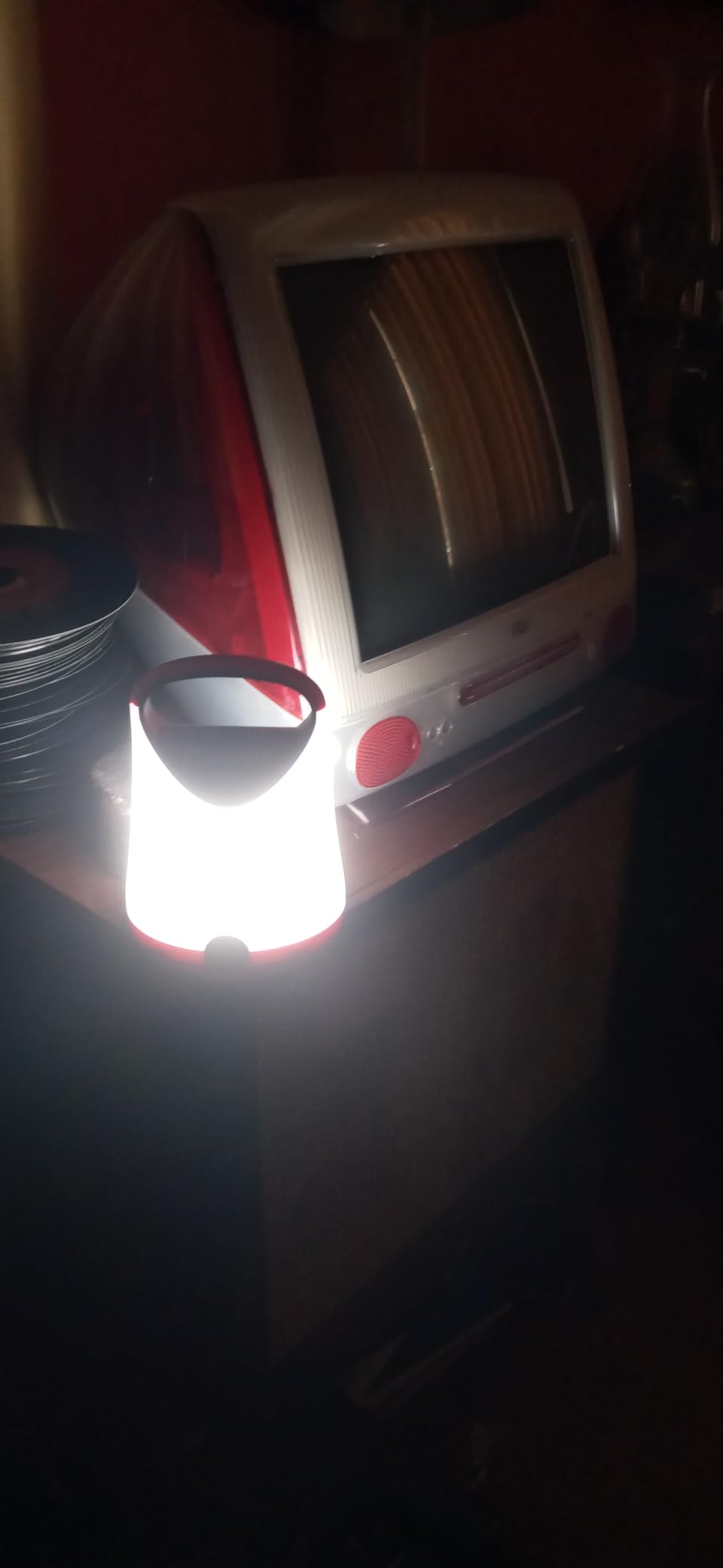 Eveready LED Camping Lantern X-250 (2-Pack), Super Bright Tent Lights, Rugged Water Resistant LED Lanterns, 100 Hour Run-time (Batteries Included), Red and Black customer photo 2