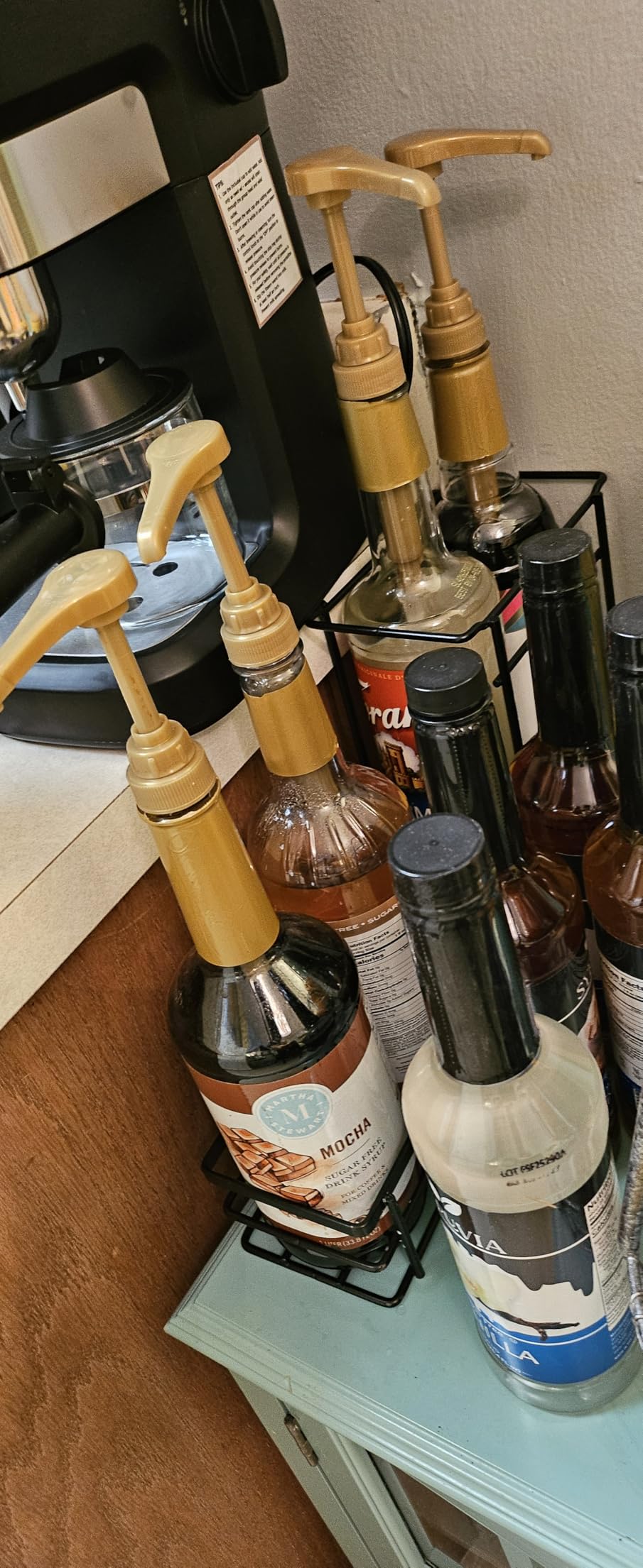 Syruvia Sugar Free Coffee Syrup Variety Pack: Vanilla, Caramel, Hazelnut, and Brown Sugar Cinnamon - Gluten-Free, Kosher, 25.4 fl oz Bottles - Enhance Your Coffee Experience customer photo 2