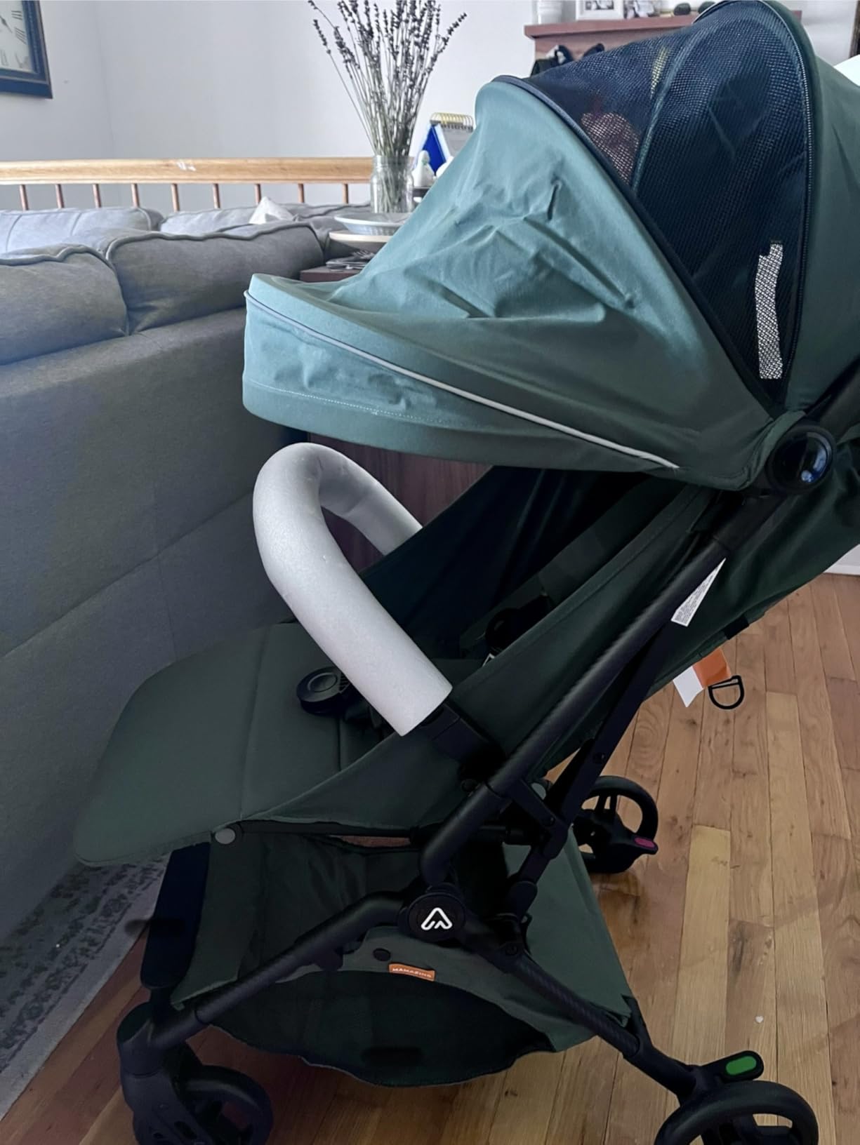 MAMAZING Ultra Air Lightweight Baby Travel Stroller with Carbon Fiber Frame, Compact & Airplane-Friendly, One-Handed Fold, 11.6 lbs, Jet customer photo 2