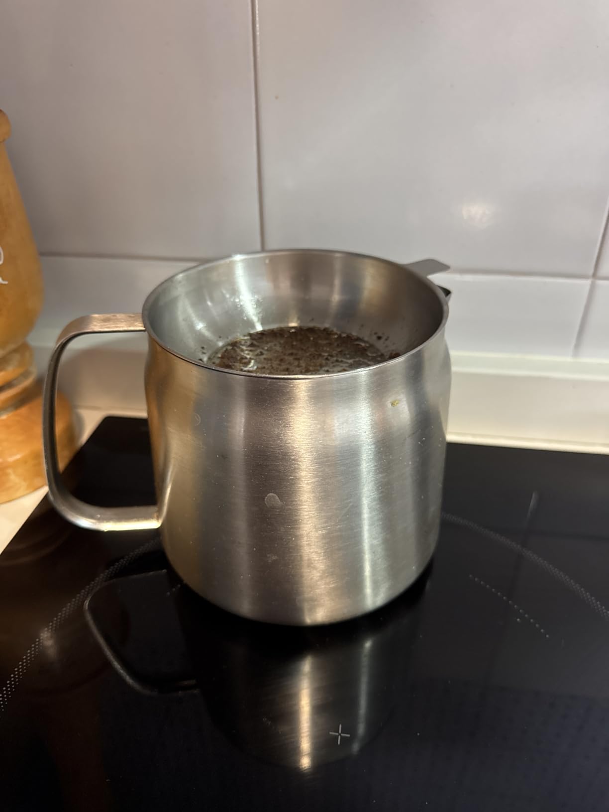 68oz 304 Stainless Steel Deep Fryer Pot with Basket & Strainer, Large Capacity Bacon Grease Container for Kitchen,Frying, Cooking, Camping,Oil Filter Container - Dishwasher Safe (68oz/2L/2.1Qt) customer photo 2