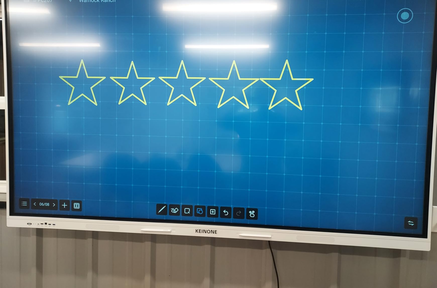 Interactive Smart Board for Classroom, 55'' 8+128 GB Electronic Digital Whiteboard Built-in Android OS & Open App Ecosystem - 4K Touchscreen Smartboard customer photo 1