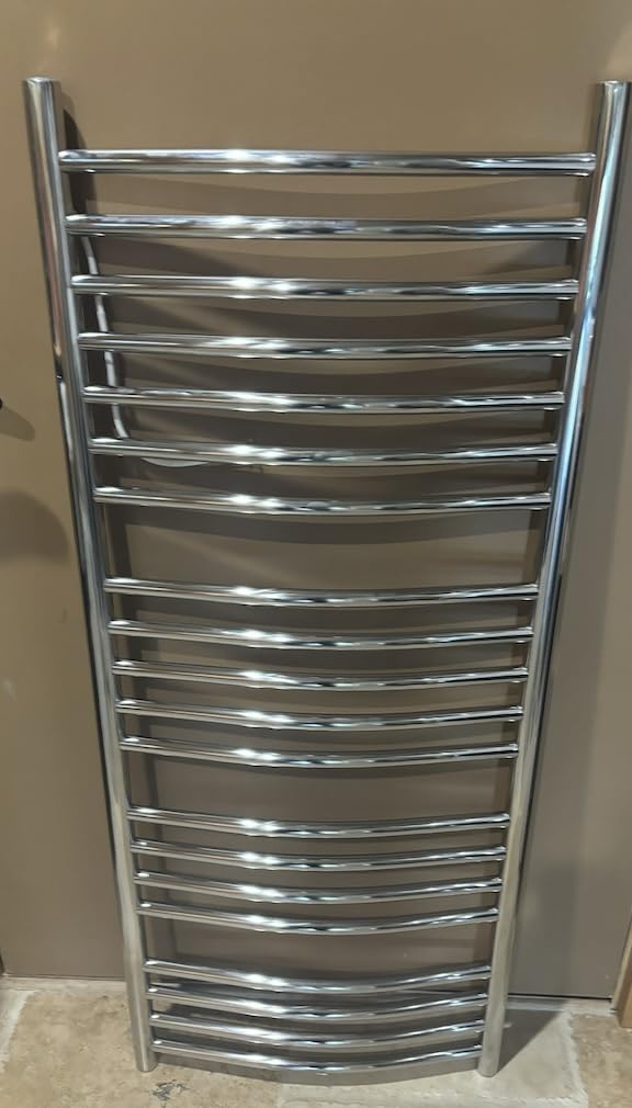 Heated Towel Rack, 20-Bar Wall Mounted Towel Warmer Polished Stainless Steel for Luxury Spa-Like Comfort in Your Bathroom, Electric Hardwired 190 W (WarmlyYours Bellagio) customer photo 1
