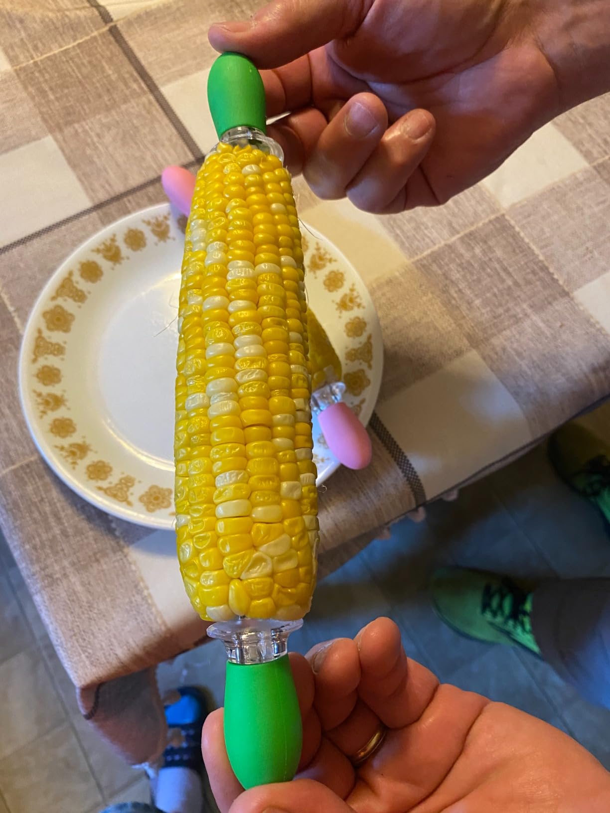 Girla Interlocking Corn on the Cob Holders Set - 5 Pairs (10 Pcs) with Silicone Handles, Dishwasher Safe customer photo 2