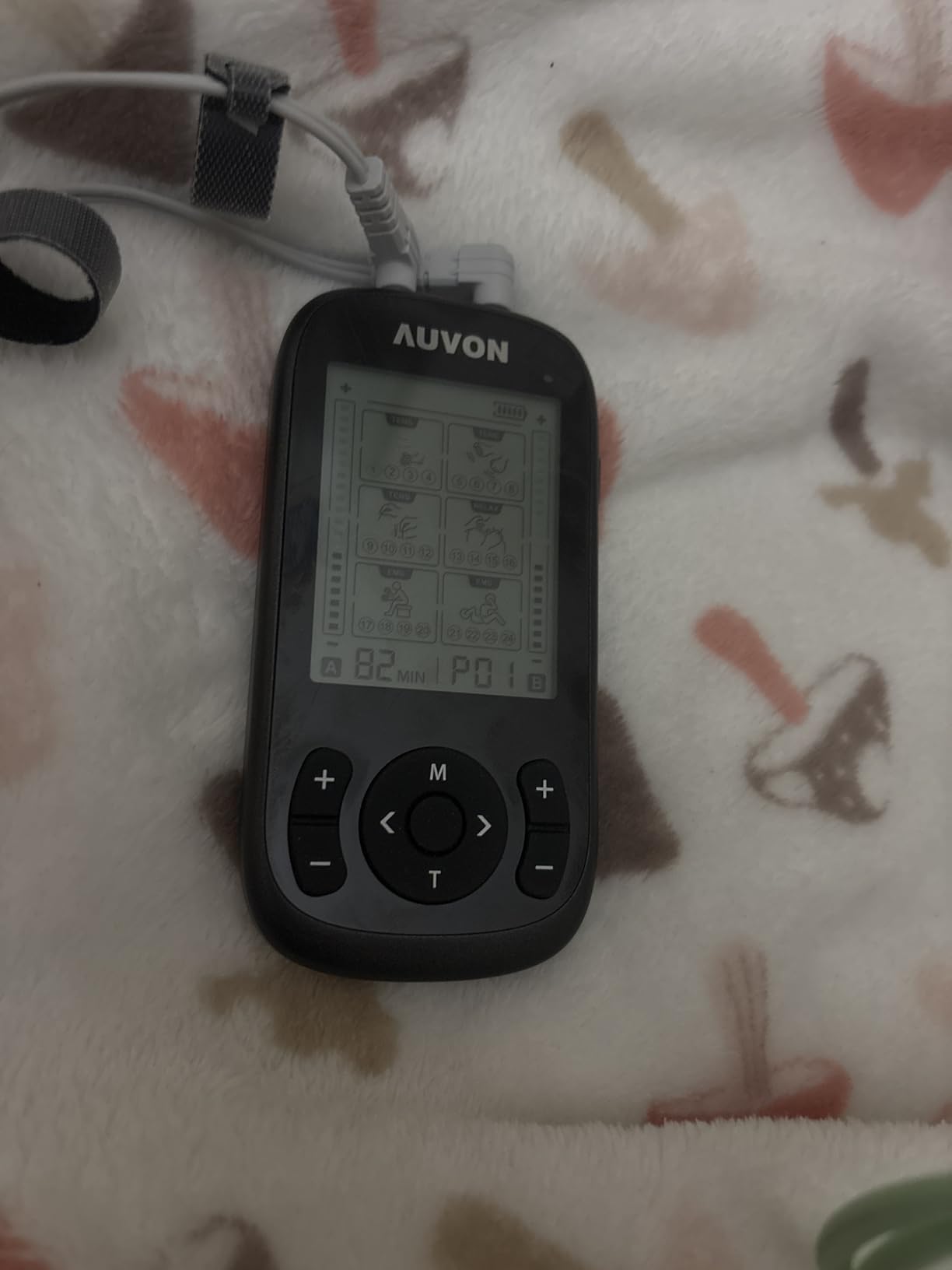 AUVON 3-in-1 TENS Unit Muscle Stimulator, EMS Massage Machine with 40 Intensities for Gradual Shoulder, Sciatica, Back Pain Relief, 24 Modes Rechargeable Electronic Pulse Massager with 12 TENS Pads customer photo 2
