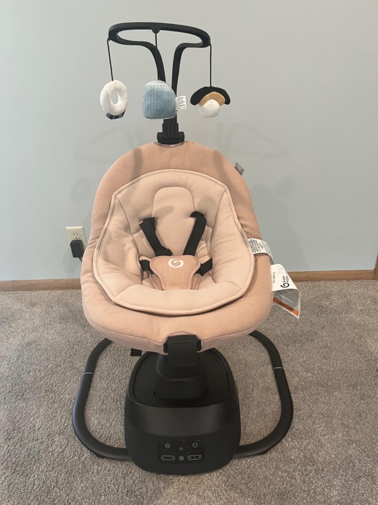 Babymoov Swoon Evolution Smart Electric Baby Swing, Bluetooth-Connected, 8 Motions, 360 Degree Reclining Seat, Music Streaming, Voice Recording, Personalized Lullabies, Mobile App Control, Infant Included customer photo 1