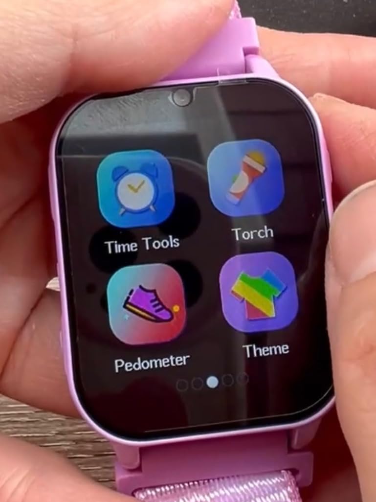 cjc HD Touchscreen Smartwatch for Girls Ages 4-12 - Includes 28 Games, Camera, Music, Pedometer - Fun & Educational Birthday Gift Idea (Purple) customer photo 1