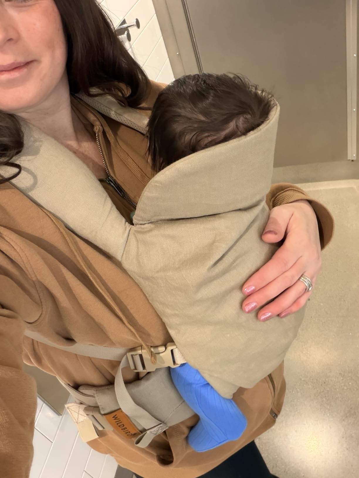 WildBird Aerial Buckle Carrier - 2-24 Months - Standard (XS-XL) Raven - Front or Back Carry - Cross Straps, Lumbar Support, Headrest - Hip Healthy customer photo 1