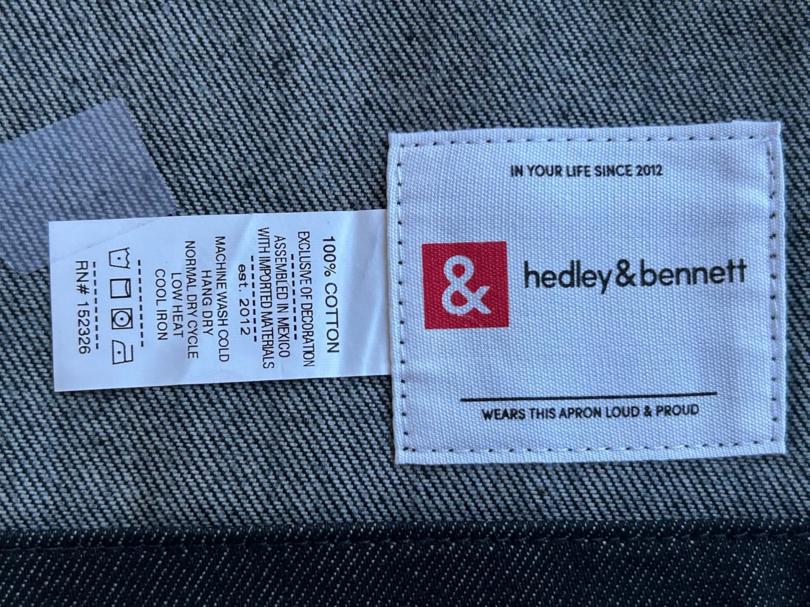 Hedley & Bennett Crossback Apron - Crossback Chef Apron with Pockets - 100% Cotton Twill, 8oz - Midnight Blue customer photo 2