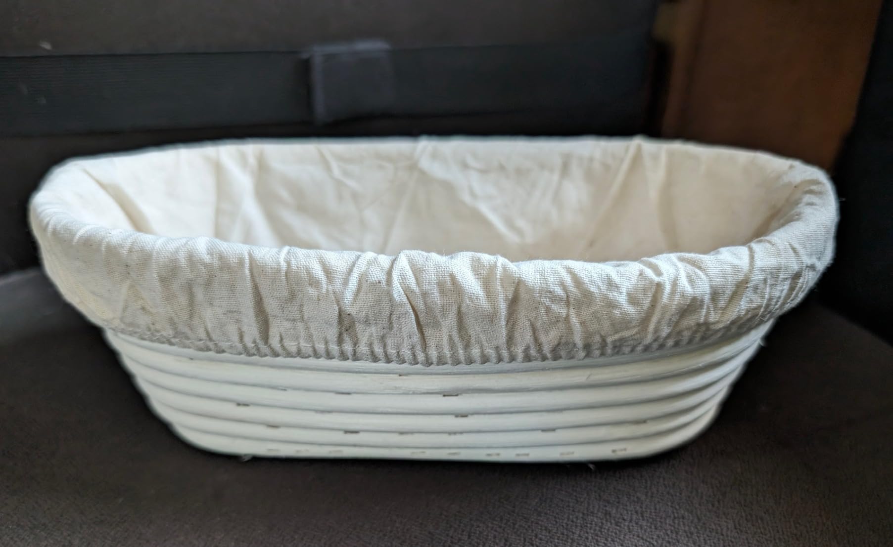6 Packs Oval Banneton Cloth Liner for Bread Sourdough Proofing, 10 inches, Natural Rattan Bread Proofing Cover for Banneton Basket customer photo 1