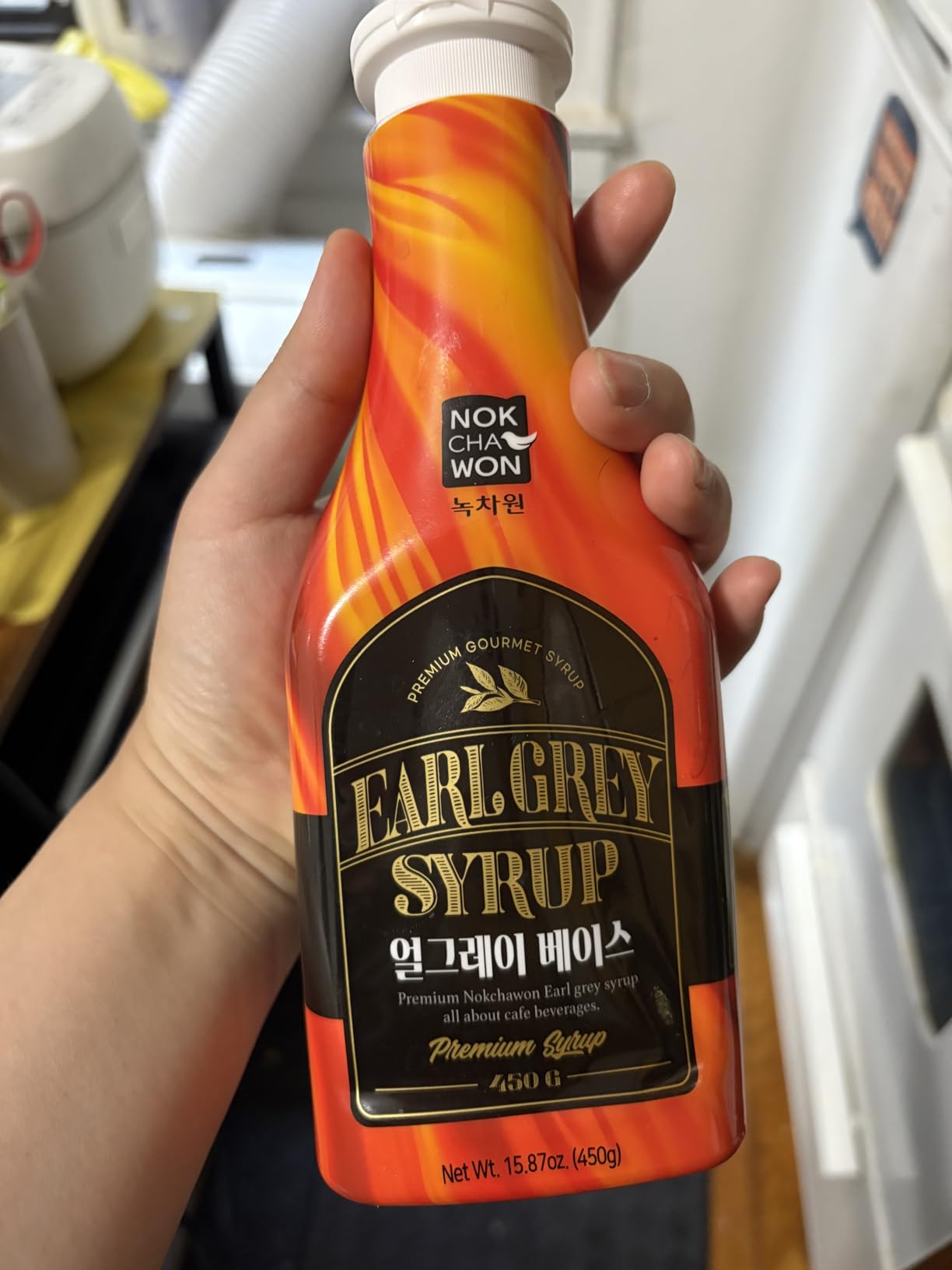 Nokchawon Earl Grey Tea Syrup - Aromatic Bergamot Sweetener for Spring Beverages, London Fog Tea Lattes and Home Bar Mixology - Versatile Beverage Base for Mocktails, 15.22 fl oz customer photo 1