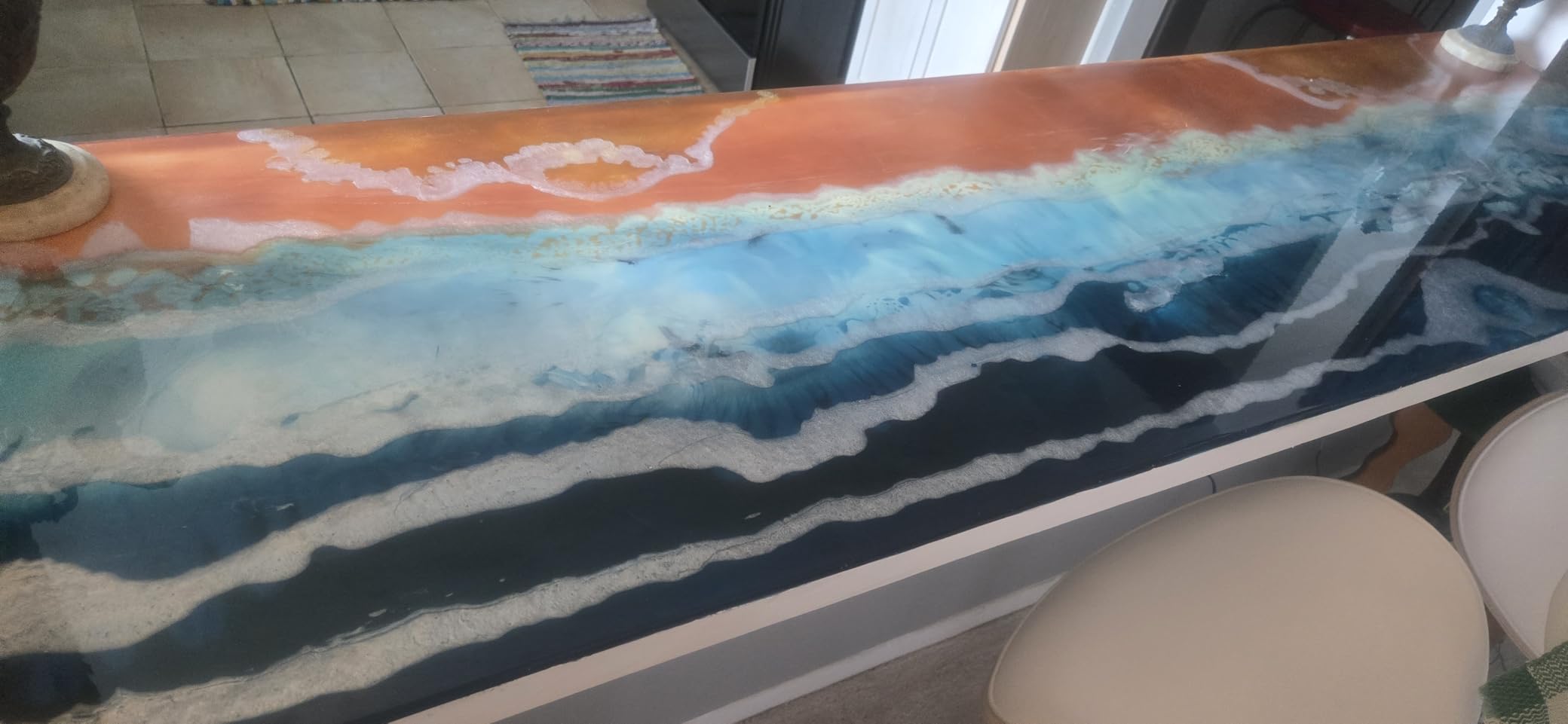 KISREL Epoxy Resin 82oz - Clear Epoxy Resin Kit with 15 Pigments and 15 Colors of Mica Powders - No Yellowing No Bubble Casting Resina for Art Crafts, Jewelry Making, Wood & Resina Molds(41oz x 2) customer photo 2